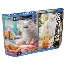 Quebra-Cabeça 500 Peças Duplo Gatos - Grow