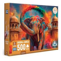Quebra Cabeça 500 Peças Elefante Quebra Cabeça 500 Peças Elefante