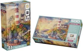 Quebra-Cabeça - 500 Peças - Farol à Beira Mar - Grow - 4861 Quebra-Cabeça - 500 Peças - Farol à Beira Mar - Grow - 4861