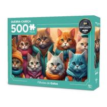Quebra-Cabeça 500 Peças Filhotes de Gatos Mimo Toys 2632 Quebra-Cabeça 500 Peças Filhotes de Gatos Mimo Toys 2632