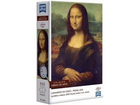 Quebra-cabeça 500 Peças Game Office - Leonardo da Vinci: Mona Lisa Toyster Brinquedos