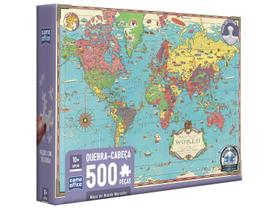 Quebra-cabeça 500 Peças Mapa do Mundo Mercator
