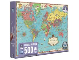 Quebra-cabeça 500 Peças Mapa do Mundo Mercator