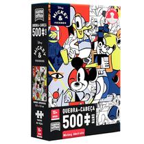 Quebra-cabeça 500 Peças Nano Disney Mickey Mouse Abstrato Game Office - Toyster