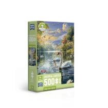Quebra-Cabeça 500 Peças Nano Lago dos Cisnes - Toyster Quebra-Cabeça 500 Peças Nano Lago dos Cisnes - Toyster