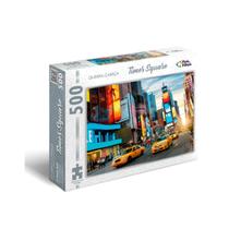 Quebra Cabeça 500 Peças Paisagem Times Square Infantil +7 Anos Pais e Filhos