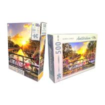 Quebra-Cabeça 500 Peças Paisagens Animais Vários Modelos