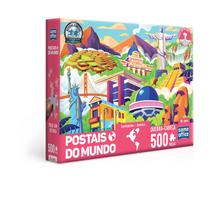 Quebra-Cabeça 500 peças -Postais do Mundo-America- Toyster