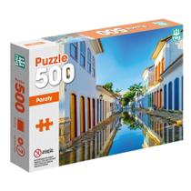 Quebra Cabeça 500 Peças Puzzle De Paraty Com 40 x 60Cm - Nig - NIG Brinquedos