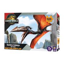 Quebra-cabeça 500 peças Quetzalcoatlus Jurassic World Rebirth Mimo Toys - 2094