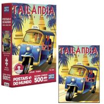 Quebra-Cabeça 500 Peças Tailândia Postais do Mundo Game Office Toyster