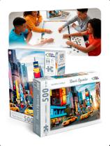 Quebra Cabeça 500 Peças Times Square Puzzle Nova York City Quebra Cabeça 500 Peças Times Square Puzzle Nova York City