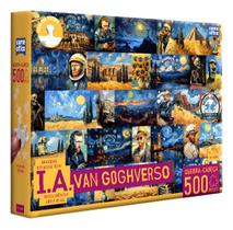 Quebra cabeça 500 peças van gogh game office toyster