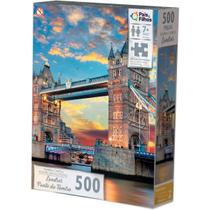 Quebra-Cabeça 500p Londres Ponte do Tâmisa Pais e Filhos Quebra-Cabeça 500p Londres Ponte do Tâmisa Pais e Filhos