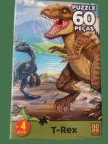 Quebra-Cabeça 60 Peças - Dinossauro T-Rex - Grow
