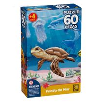 Quebra Cabeça 60 Peças Fundo do Mar - Grow Quebra Cabeça 60 Peças Fundo do Mar - Grow