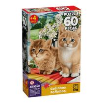 Quebra Cabeça 60 Peças Gatinhos Fofinhos 04074 Grow