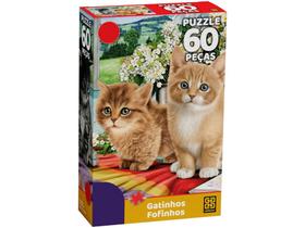 Quebra-cabeça 60 Peças Gatinhos Fofinhos Grow