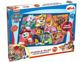 Quebra-cabeça 60 peças Patrulha Canina Puzzle Play - Lente Mágica Elka