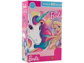 Quebra-cabeça 60 Peças Puzzle Infantil Barbie - Grow