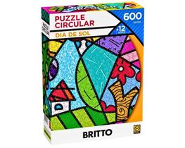 Quebra Cabeça 600 Peças Circular Dia de Sol Romero Britto