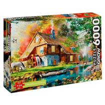 Quebra Cabeça 6000 Peças Moinho no Outono - Grow