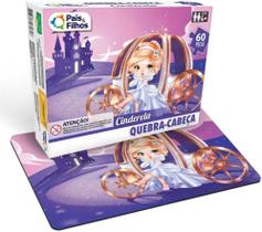 Quebra cabeça 60pcs cinderela pais e filhos