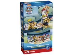 Quebra-cabeça 62 Peças Paw Patrol - Puzzle Progressivo Patrulha Canina Grow