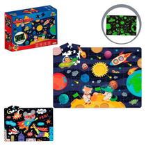 Quebra Cabeça 80 Peças Brilha no Escuro Galáxia Art Brink