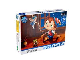 Quebra- Cabeça 80 Peças Pinóquio 2851 Pais e Filhos
