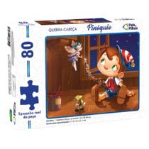 Quebra Cabeça 80 Peças Pinóquio Pais & Filhos