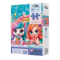 Quebra-Cabeça 80 peças Reino Encantado- Pais e Filhos Quebra-Cabeça 80 peças Reino Encantado- Pais e Filhos