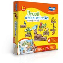 Quebra-Cabeça 82 Peças - Brasil e Seus Estados Toyster 2771