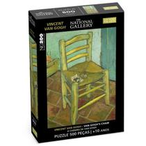 Quebra Cabeça A Cadeira Obra De Arte Vicent Van Gogh 500 Pçs
