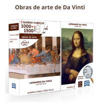 Quebra cabeça A ùltima Ceia 1500 pçs e A Monalisa 1000 pçs Quebra cabeça A ùltima Ceia 1500 pçs e A Monalisa 1000 pçs