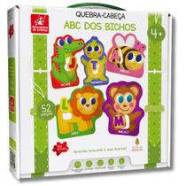 Quebra cabeça Abc Dos Bichos 52 Peças De Madeira Educativo Pedagógico Alfabetização Quebra cabeça Abc Dos Bichos 52 Peças De Madeira Educativo Pedagógico Alfabetização