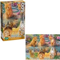 Quebra Cabeça Adoráveis Felinos Puzzle 500 Peças Grow