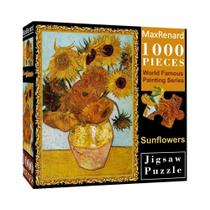 Quebra-Cabeça Adulto De 1000 Peças Van Gogh Girassol Papel Ecológico Presente De Natal Brinquedo Quebra-Cabeça Adulto De 1000 Peças Van Gogh Girassol Papel Ecológico Presente De Natal Brinquedo