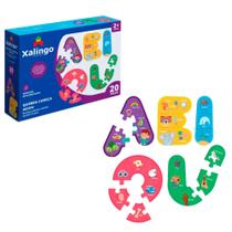 Quebra-Cabeça AEIOU 20 Peças Grandes para Crianças a partir de 2 Anos Xalingo - 17809