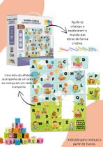 Quebra-Cabeça Alfabeto Divertido Babebi Primeira Infância Quebra-Cabeça Alfabeto Divertido Babebi Primeira Infância