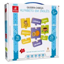 Quebra cabeça alfabeto em inglês com 78 peças - brincadeira de criança - 9299