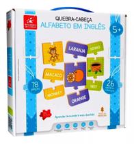 Quebra-Cabeça - Alfabeto em Inglês - Educativo - 78Pçs - MDF - Brincadeira de Criança