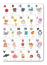 Quebra-cabeça Alfabeto Em Inglês Estudo Aprendizagem Letras Brinquedo Educativo 4 Anos - Babebi