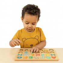 Quebra-Cabeça Alfabeto Madeira Hi Pando Educativo Pedagogico