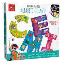 Quebra Cabeça Alfabeto Peças Gigantes Em Madeira Animais Infantil 104 Peças - Brincadeira De Criança Quebra Cabeça Alfabeto Peças Gigantes Em Madeira Animais Infantil 104 Peças - Brincadeira De Criança