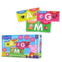 Quebra Cabeça Alfabeto Porquinha Peppa Pig Letras Simbolosos