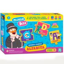 Quebra-cabeça Alfabita Mundo Bita MDF 26 Peças 0696 - Nig Brinquedos