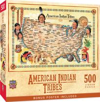Quebra-Cabeça American Indian Tribes - 550 Peças Quebra-Cabeça American Indian Tribes - 550 Peças