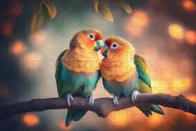 Quebra-Cabeça Amor de Aves 300 peças