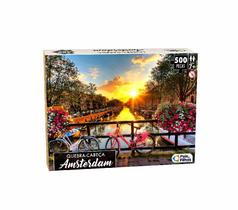 Quebra Cabeça Amsterdam 500 Peças Brinquedo Adulto Criança